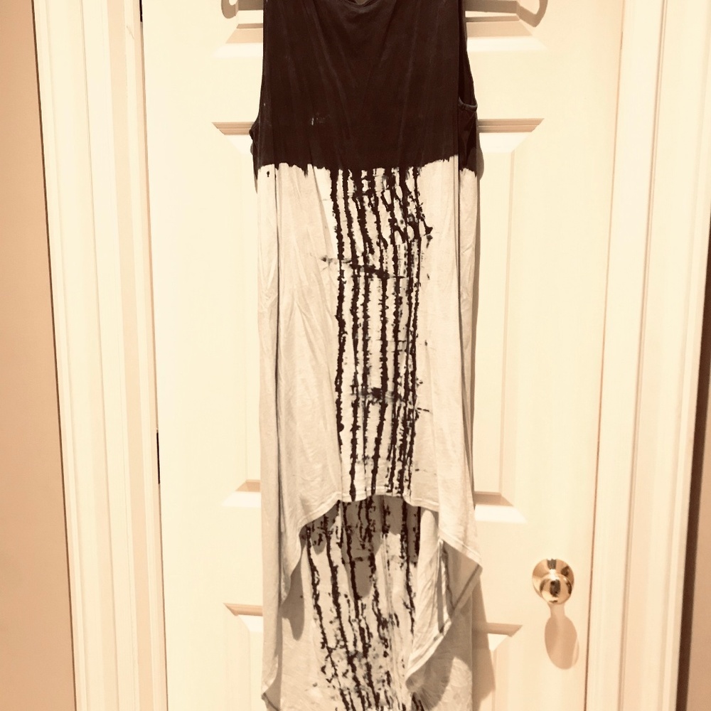 High lo tie dye dress